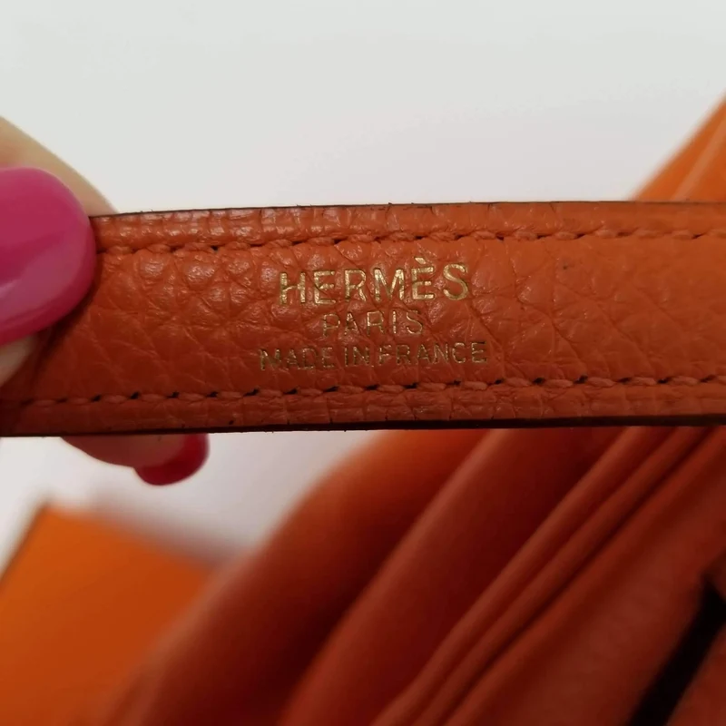 Hermes Kelly 32 Clemence Orange