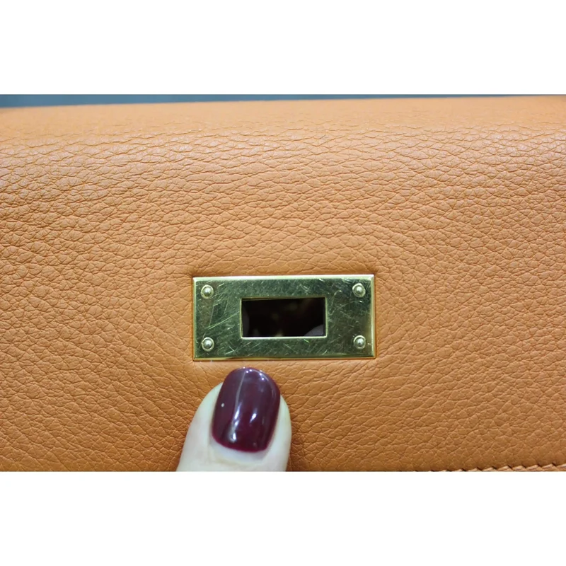 Hermes Kelly 32 Clemence Orange