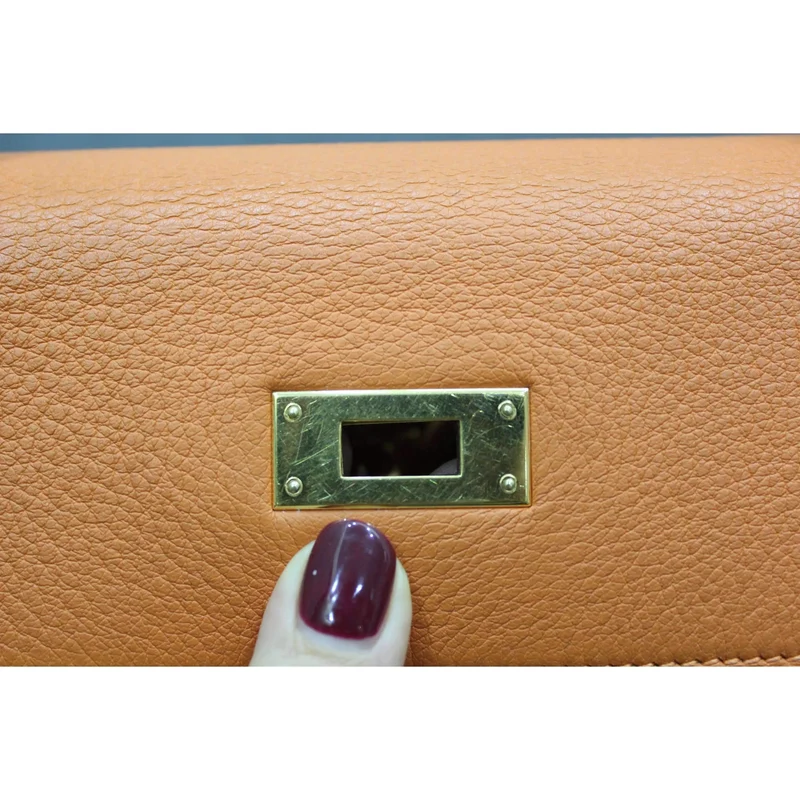 Hermes Kelly 32 Clemence Orange