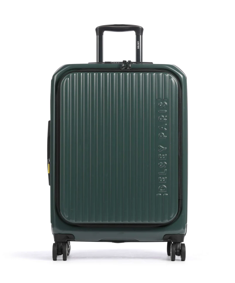 Delsey Paris Securitime 4-Rollen Trolley deep green