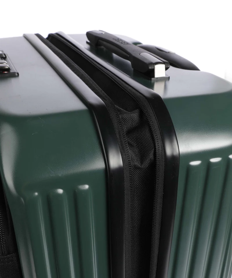 Delsey Paris Securitime 4-Rollen Trolley deep green
