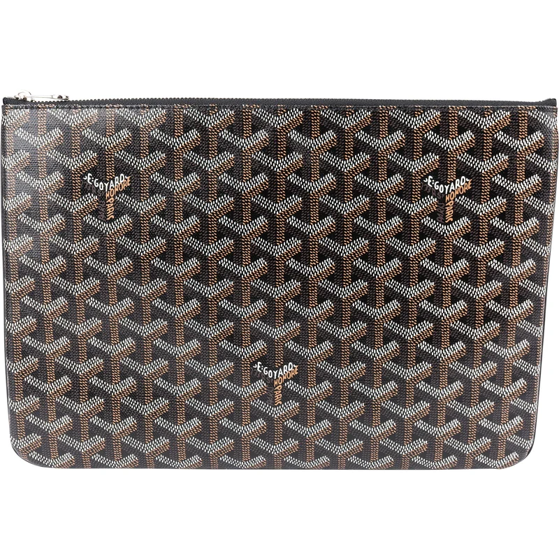 Goyard Monogram Goyardine Senat MM Clutch