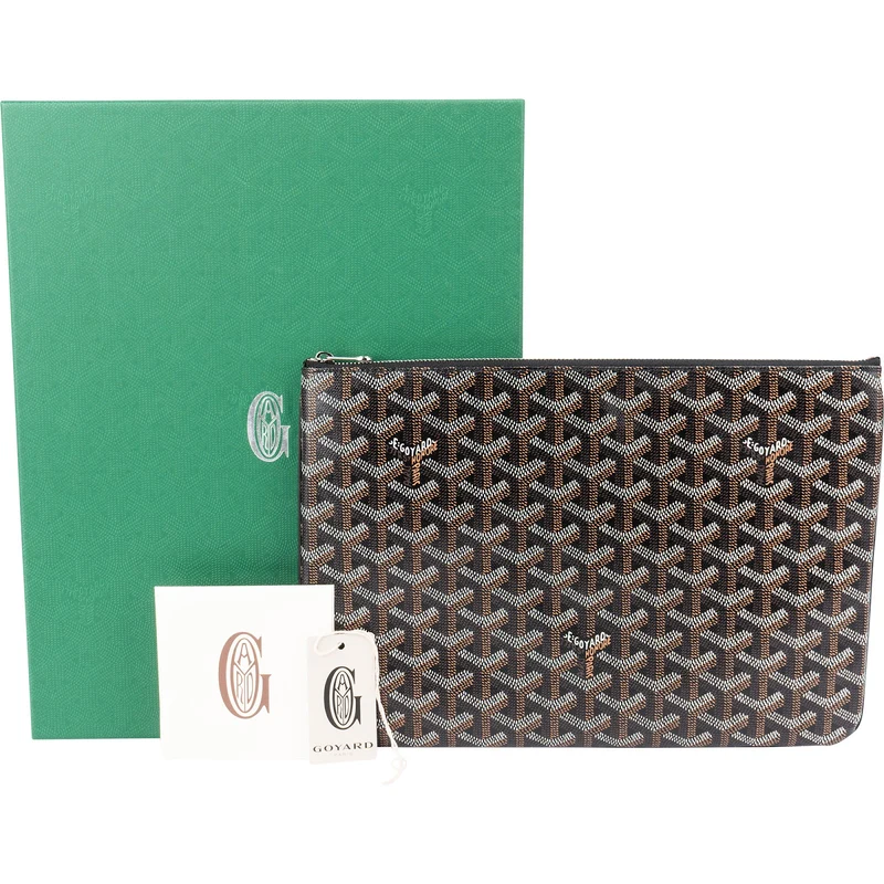 Goyard Monogram Goyardine Senat MM Clutch