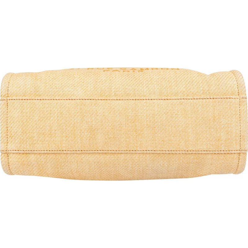 Chanel Raffia Deauville Tote Shoulder Bag