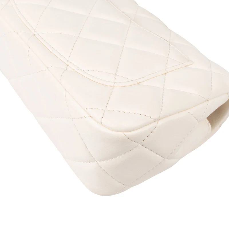 Chanel Quilted Lambskin Mini Rectangular Pearl Single Flap Crossbody Bag