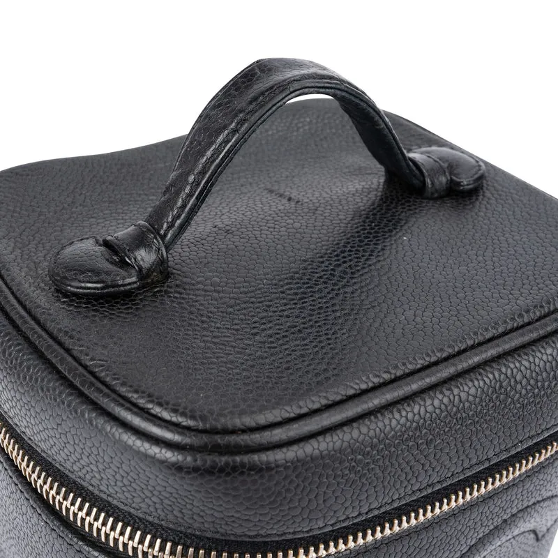 Chanel Caviar Leather Vanity Case Handbag
