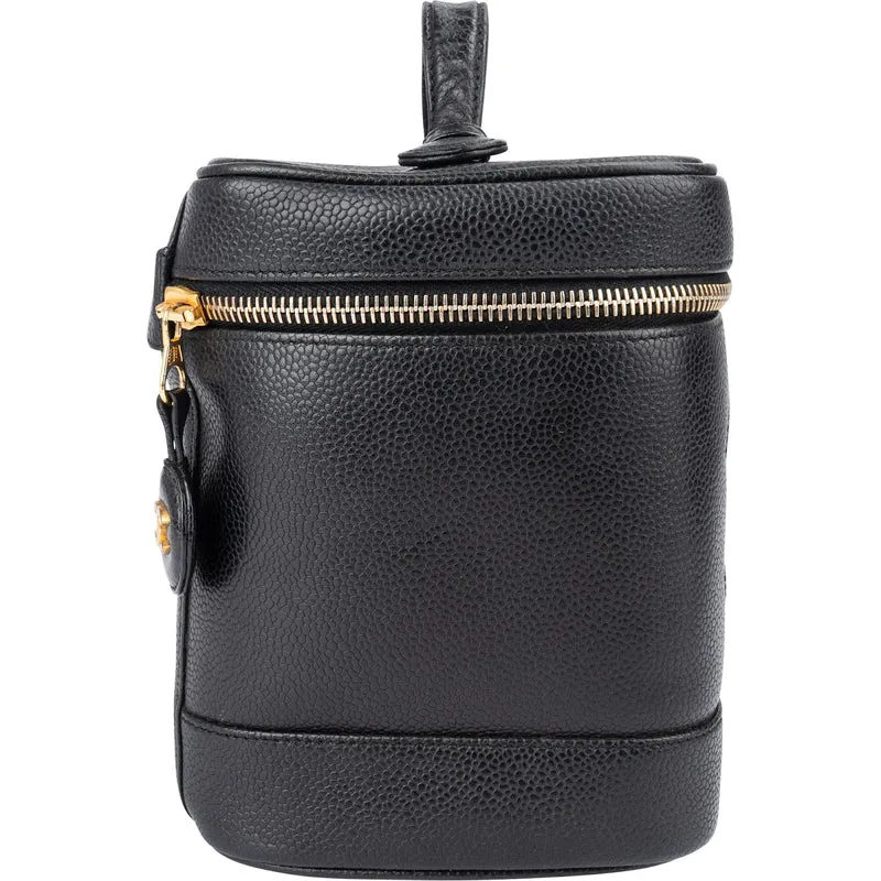 Chanel Caviar Leather Vanity Case Handbag