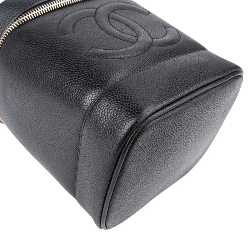 Chanel Caviar Leather Vanity Case Handbag