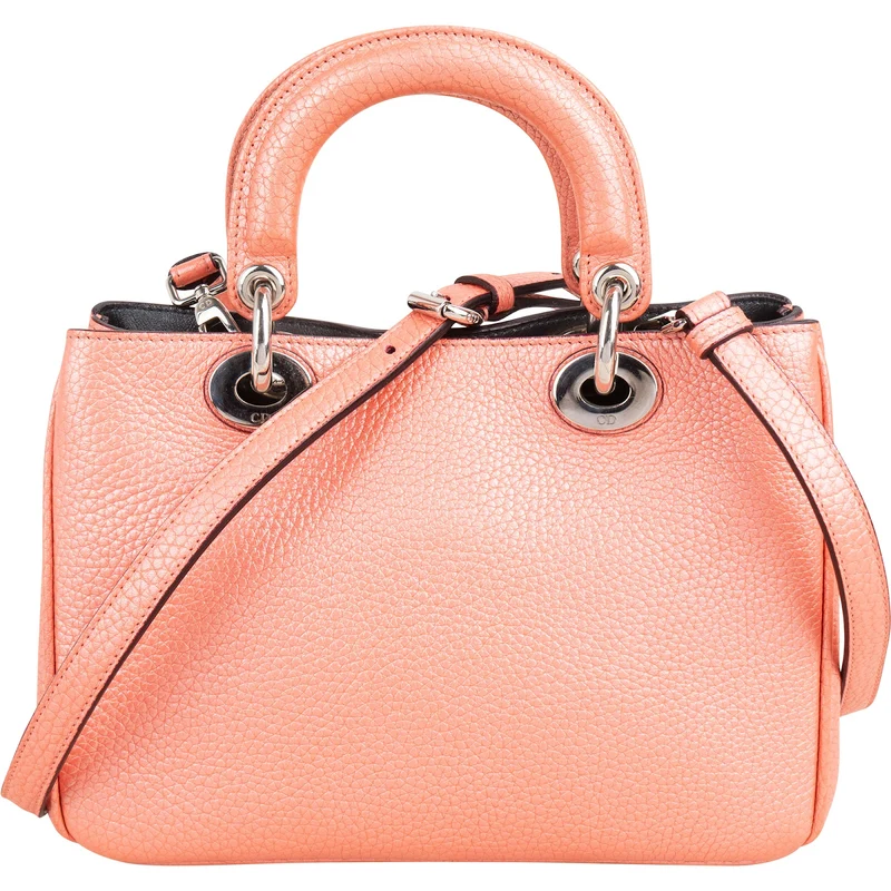 Christian Dior Grained Calfskin Small Diorissimo Handbag