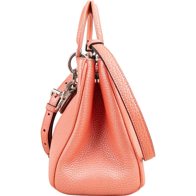 Christian Dior Grained Calfskin Small Diorissimo Handbag