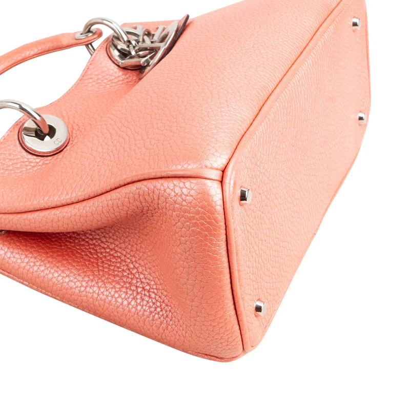 Christian Dior Grained Calfskin Small Diorissimo Handbag
