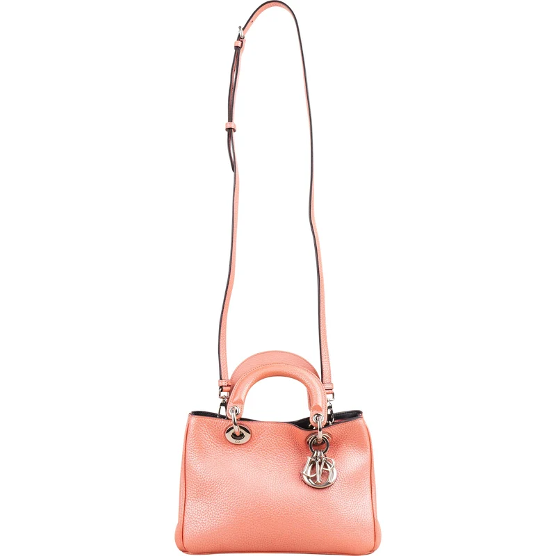 Christian Dior Grained Calfskin Small Diorissimo Handbag