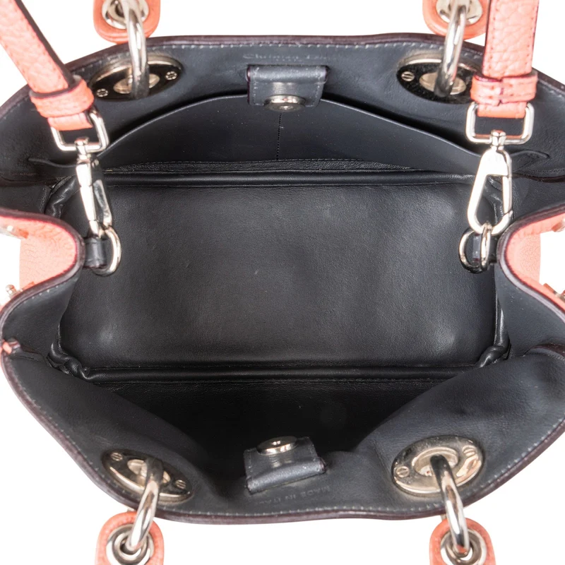 Christian Dior Grained Calfskin Small Diorissimo Handbag