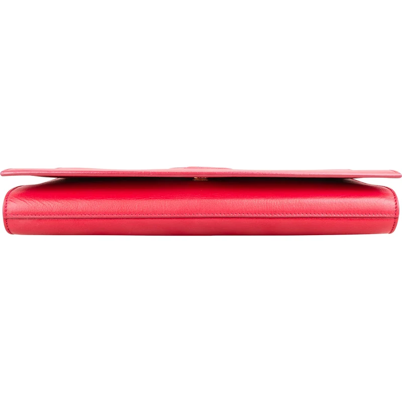 Saint Laurent Pink Leather Belle De Jour Clutch