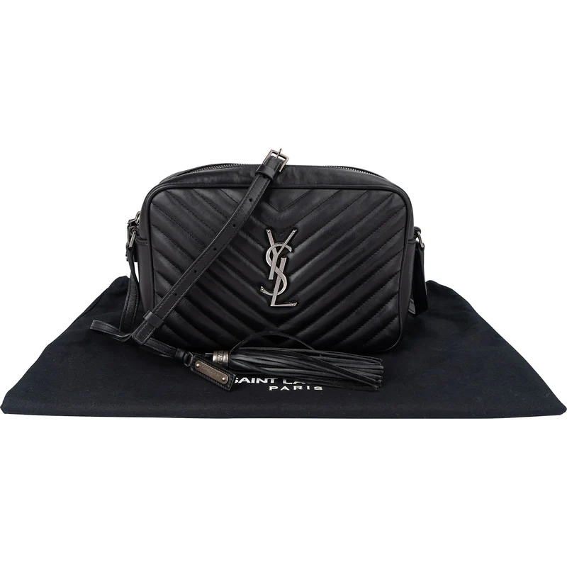 Saint Laurent Quilted Leather Lou Camera Crossbody Bag