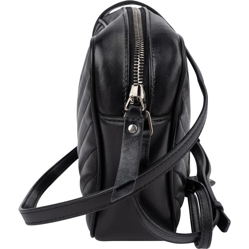 Saint Laurent Quilted Leather Lou Camera Crossbody Bag