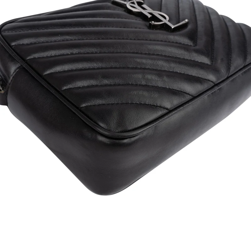 Saint Laurent Quilted Leather Lou Camera Crossbody Bag