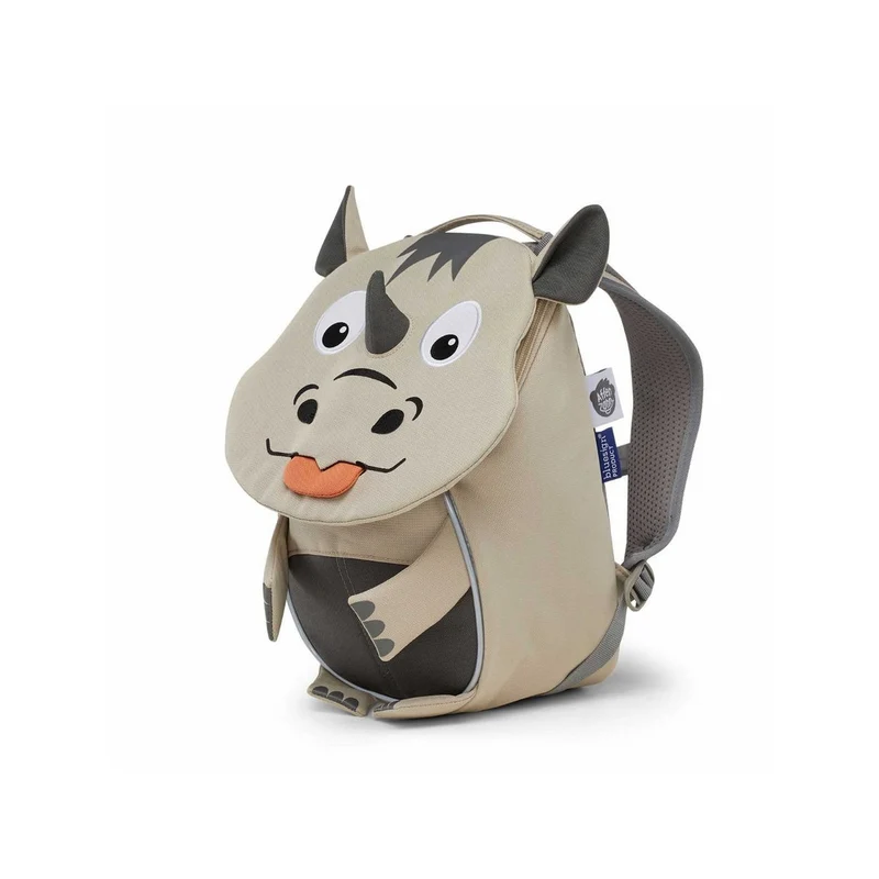 Kindergartenrucksack Kleiner Freund Nashorn Beige