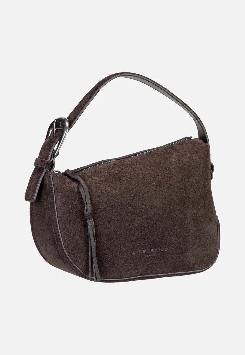 Ines Hobo S Suede Deep Soil - Hobo Bag