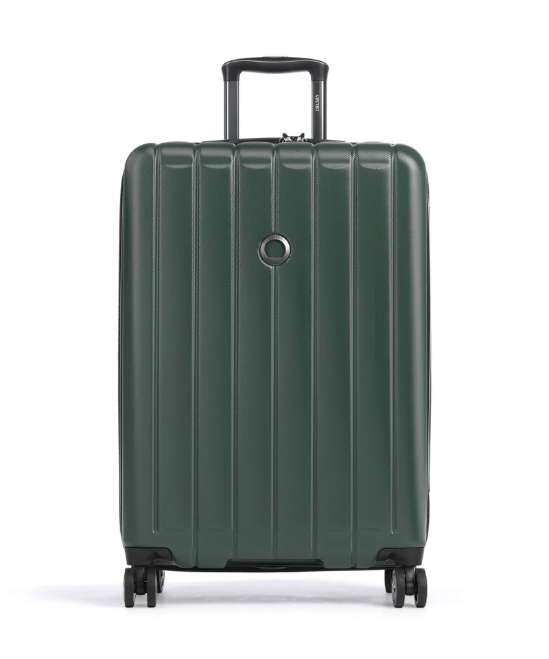 Delsey Paris Longitude 4-Rollen Trolley green