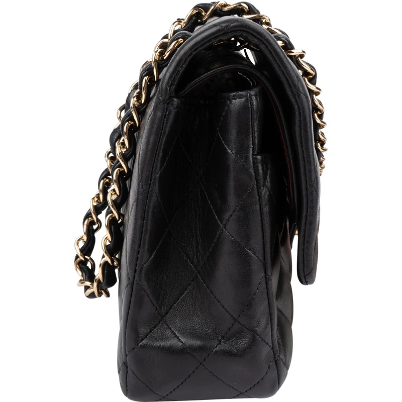 Chanel Quilted Lambskin Medium Double Flap Shoulder Bag