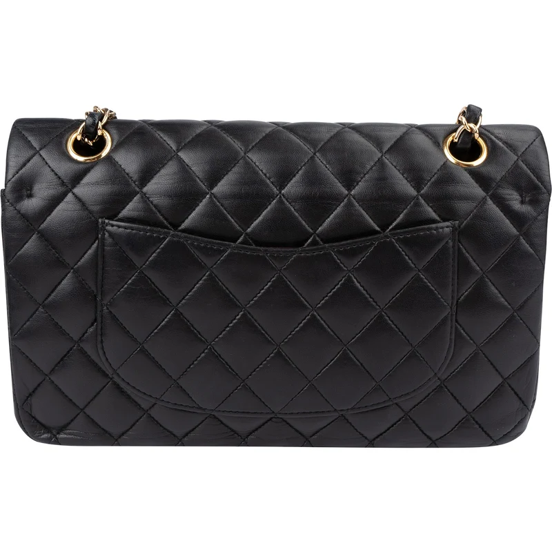 Chanel Quilted Lambskin Medium Double Flap Shoulder Bag