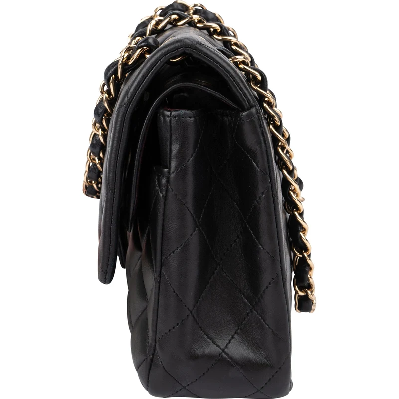 Chanel Quilted Lambskin Medium Double Flap Shoulder Bag