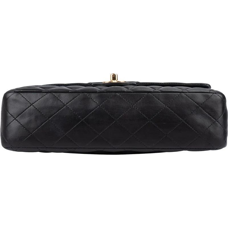 Chanel Quilted Lambskin Medium Double Flap Shoulder Bag