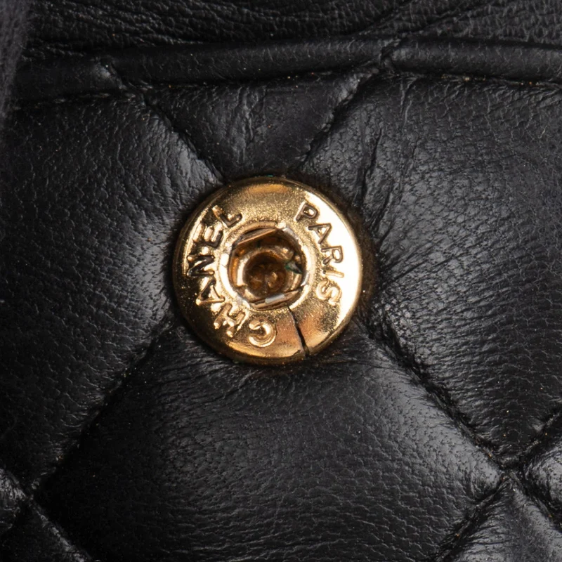 Chanel Quilted Lambskin Medium Double Flap Shoulder Bag