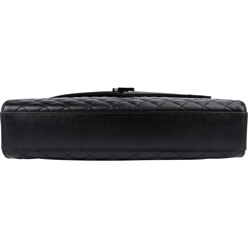Saint Laurent Grain De Poudre Leather Large Envelope Crossbody Bag