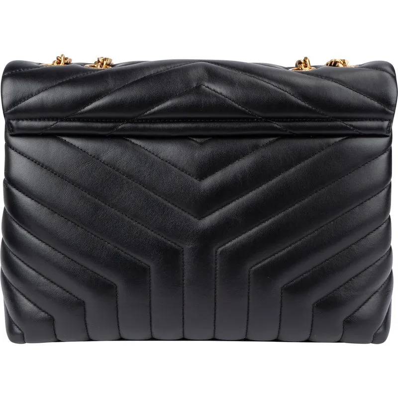 Saint Laurent Quilted Leather Loulou Medium Crossbody Bag