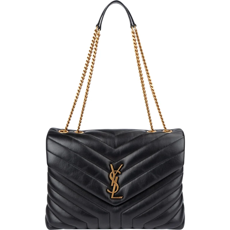 Saint Laurent Quilted Leather Loulou Medium Crossbody Bag