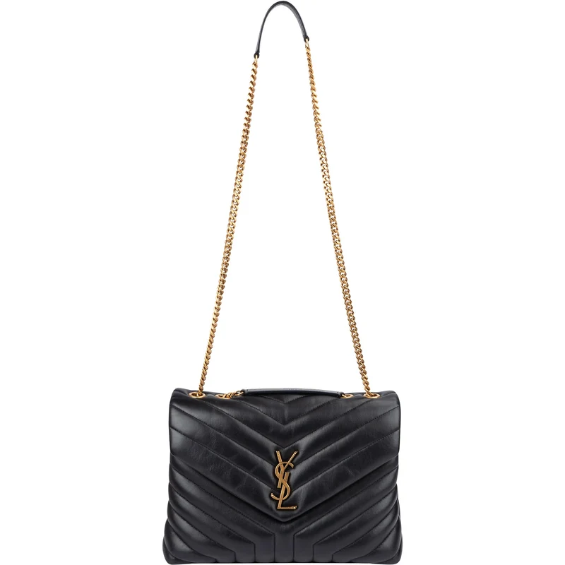 Saint Laurent Quilted Leather Loulou Medium Crossbody Bag