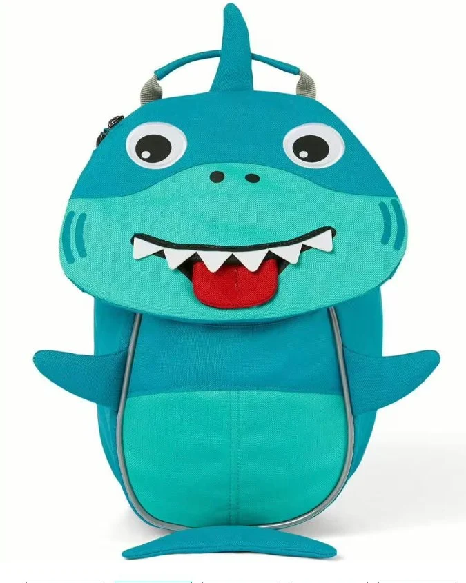 Kindergartenrucksack Kleiner Freund 4 Liter Hai Petrol