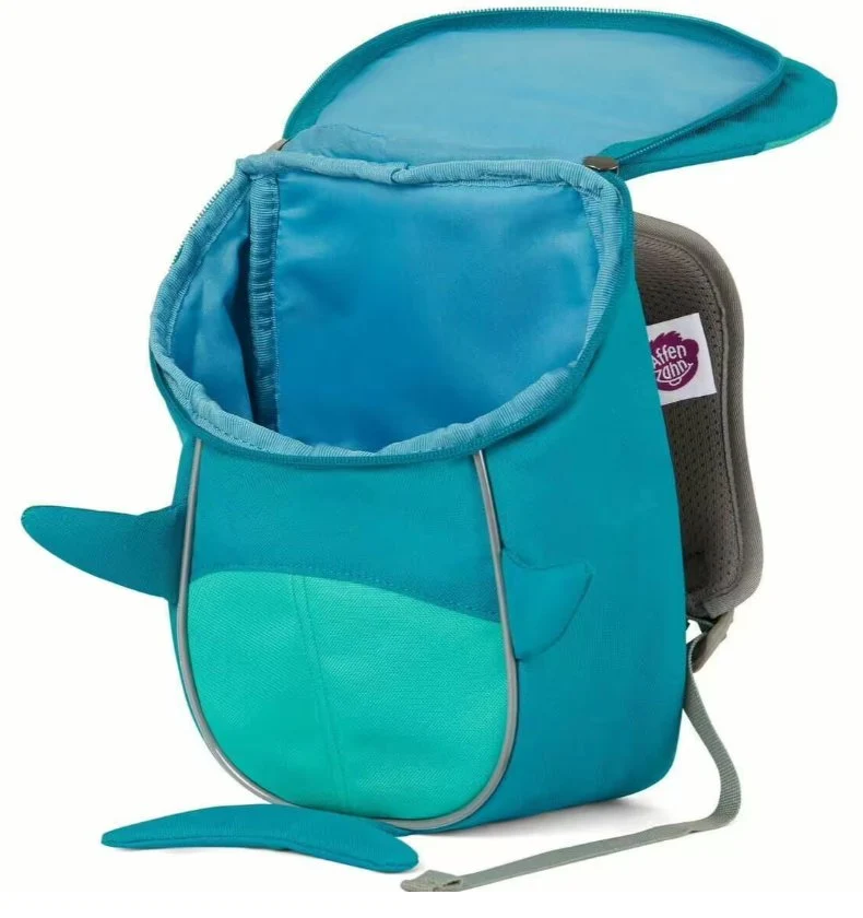 Kindergartenrucksack Kleiner Freund 4 Liter Hai Petrol