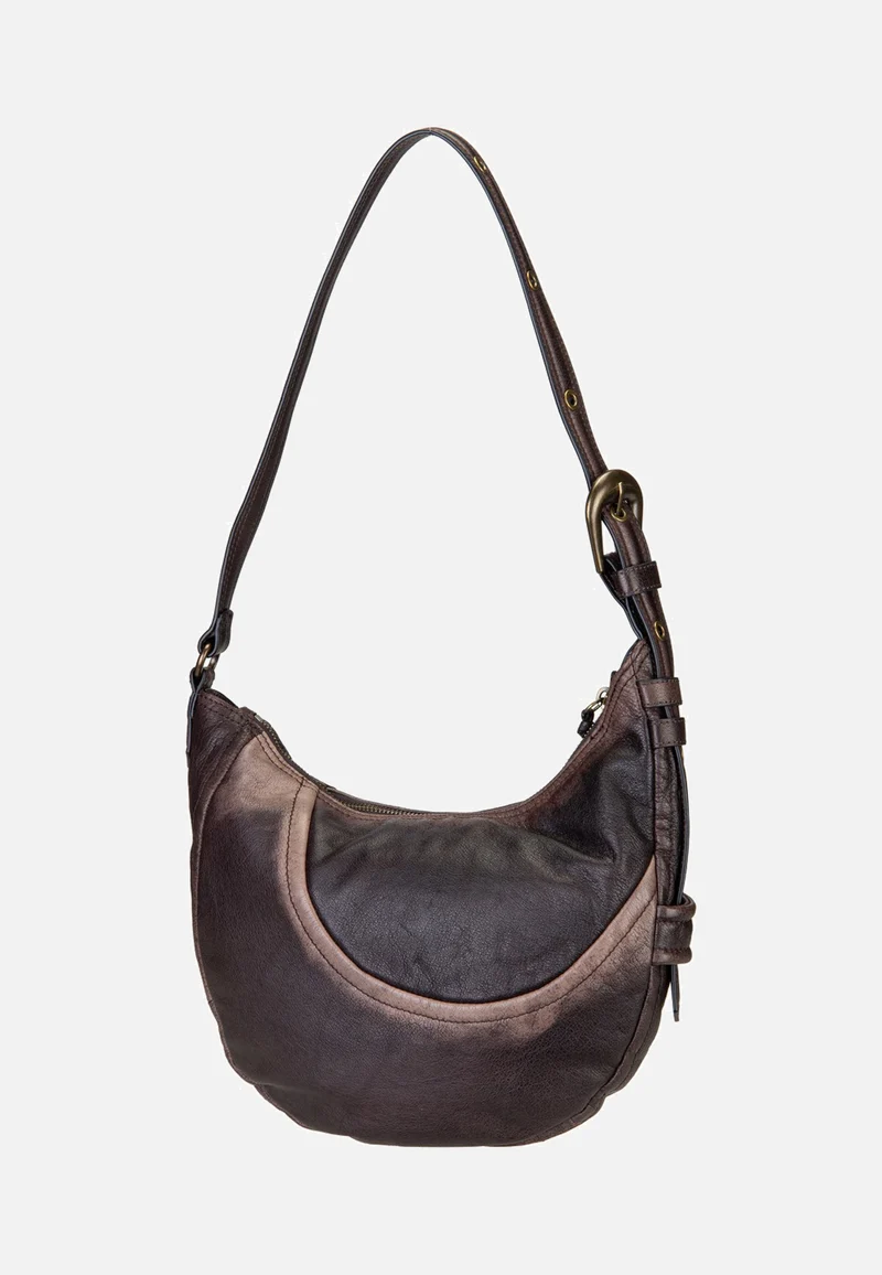 Luna Hobo S 3D Leather Deep Soil - Hobo Bag