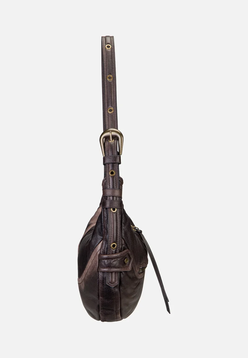 Luna Hobo S 3D Leather Deep Soil - Hobo Bag