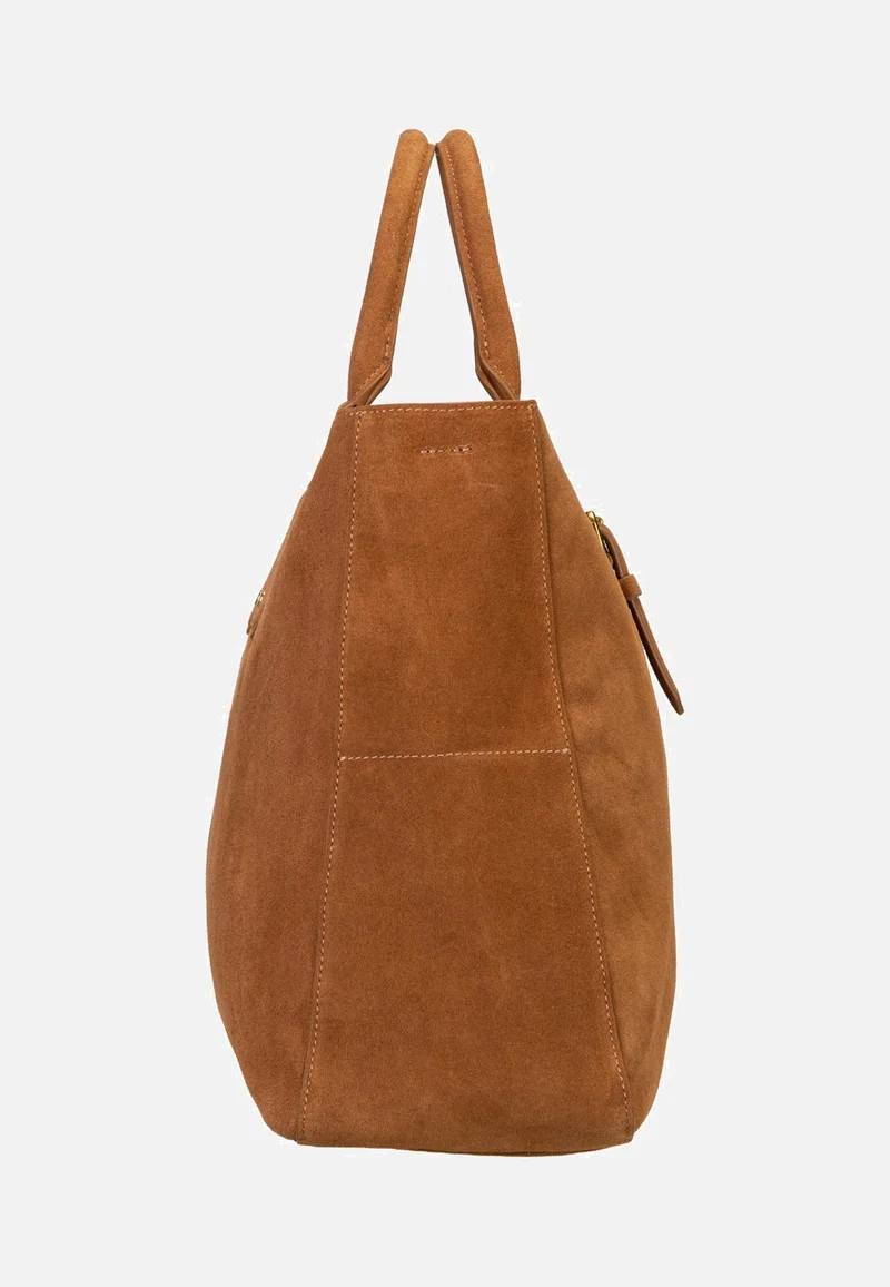 Cora L Suede Brown - Satchel