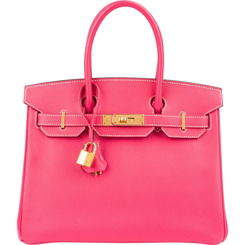 Hermès Rose Tyrien Epsom Leather Birkin 30 Handbag