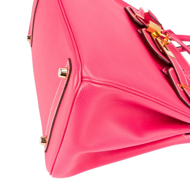 Hermès Rose Tyrien Epsom Leather Birkin 30 Handbag