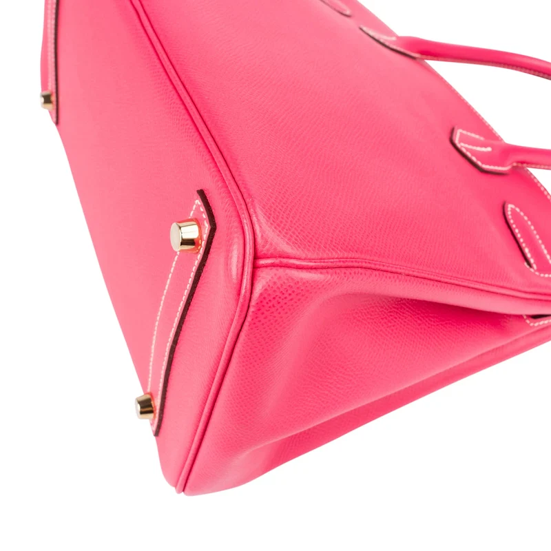 Hermès Rose Tyrien Epsom Leather Birkin 30 Handbag