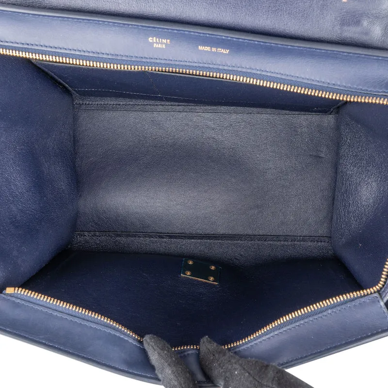 Céline Python Leather Tricolor Trapeze Handbag