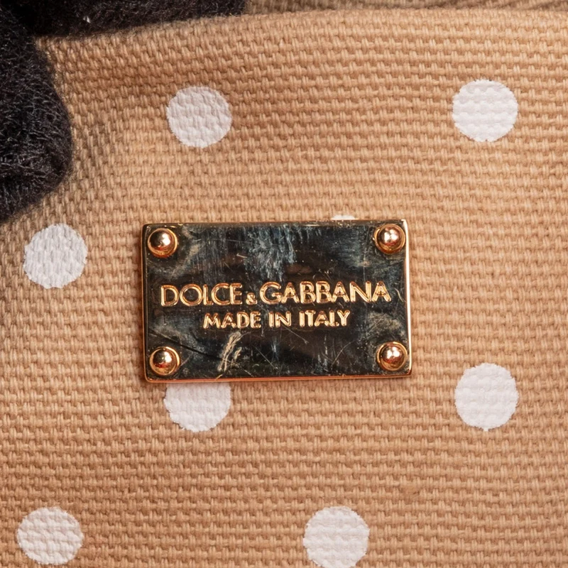 Dolce & Gabbana Raffia Claudia Pom-Pom Embellished Bucket Handbag