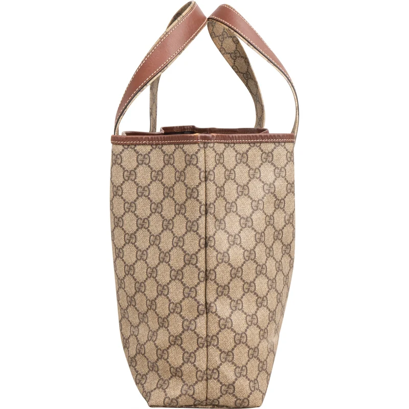 Gucci Monogram GG Supreme Web Tote Handbag
