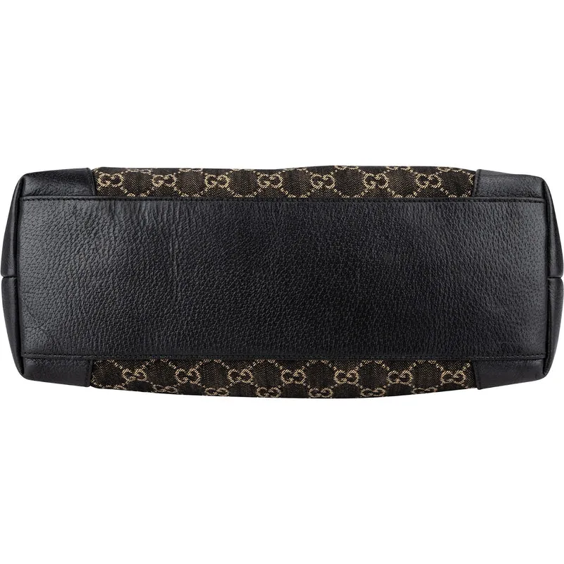 Gucci Monogram GG Denim Ophidia Tote Shoulder Bag