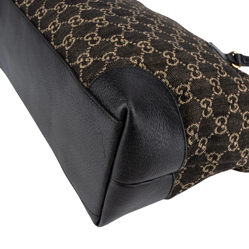 Gucci Monogram GG Denim Ophidia Tote Shoulder Bag