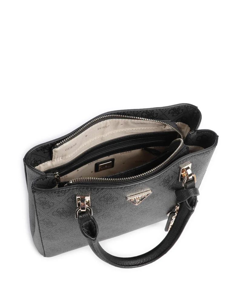 Guess Noelle II Small Handtasche coal logo