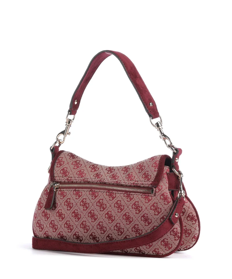 Guess Samantha Schultertasche merlot logo