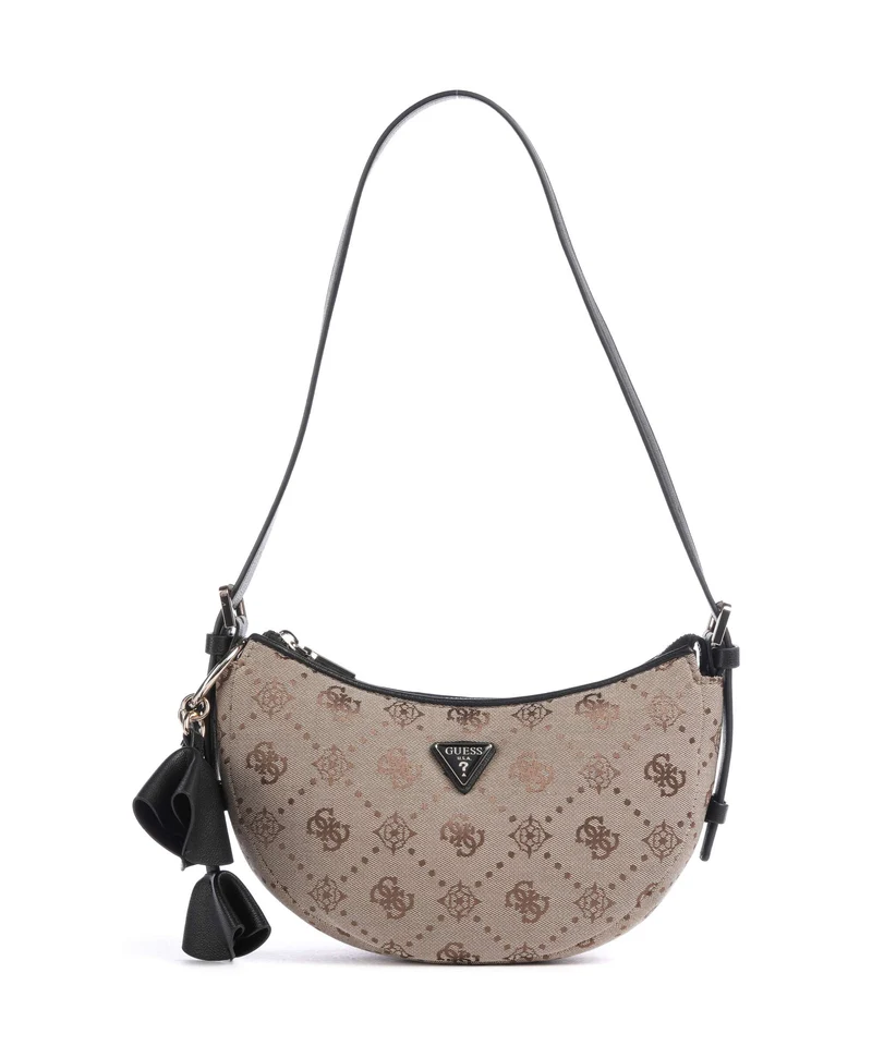 Guess Dorothy Schultertasche latte logo/black