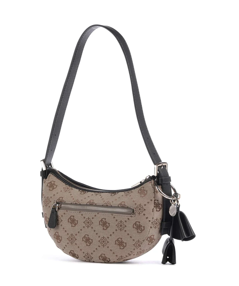 Guess Dorothy Schultertasche latte logo/black